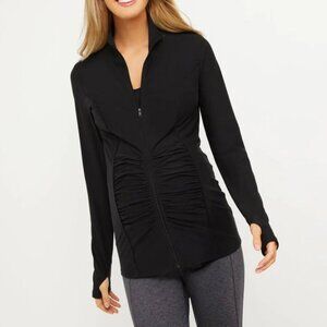 ZIP FRONT MATERNITY SWEATSHIRT